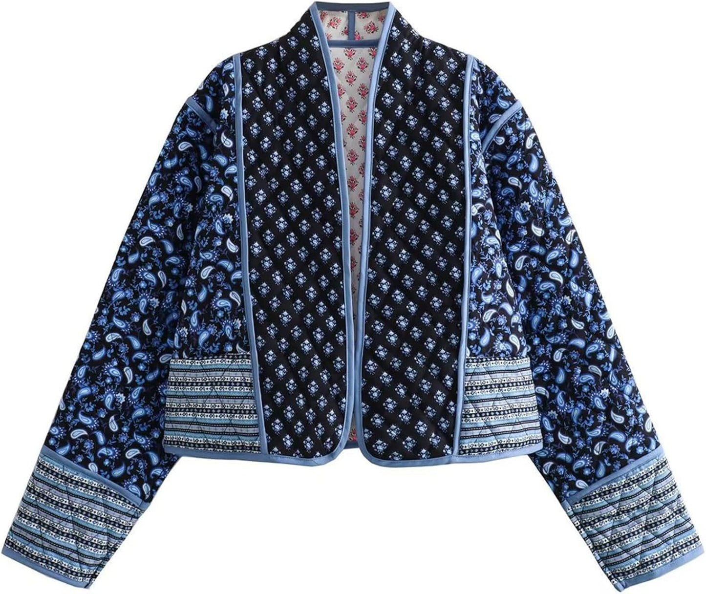 Stylish Women's Cropped Puffer Quilted Jacket for Fall Fashion