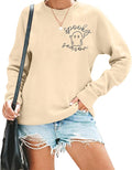 Ghost Embroidered Halloween Sweatshirt - Spooky Season Chic!