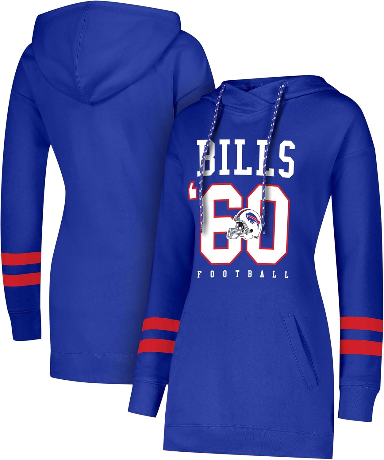 Ultra Game Women's Tunic Hoodie Pullover Sweatshirt for Fans