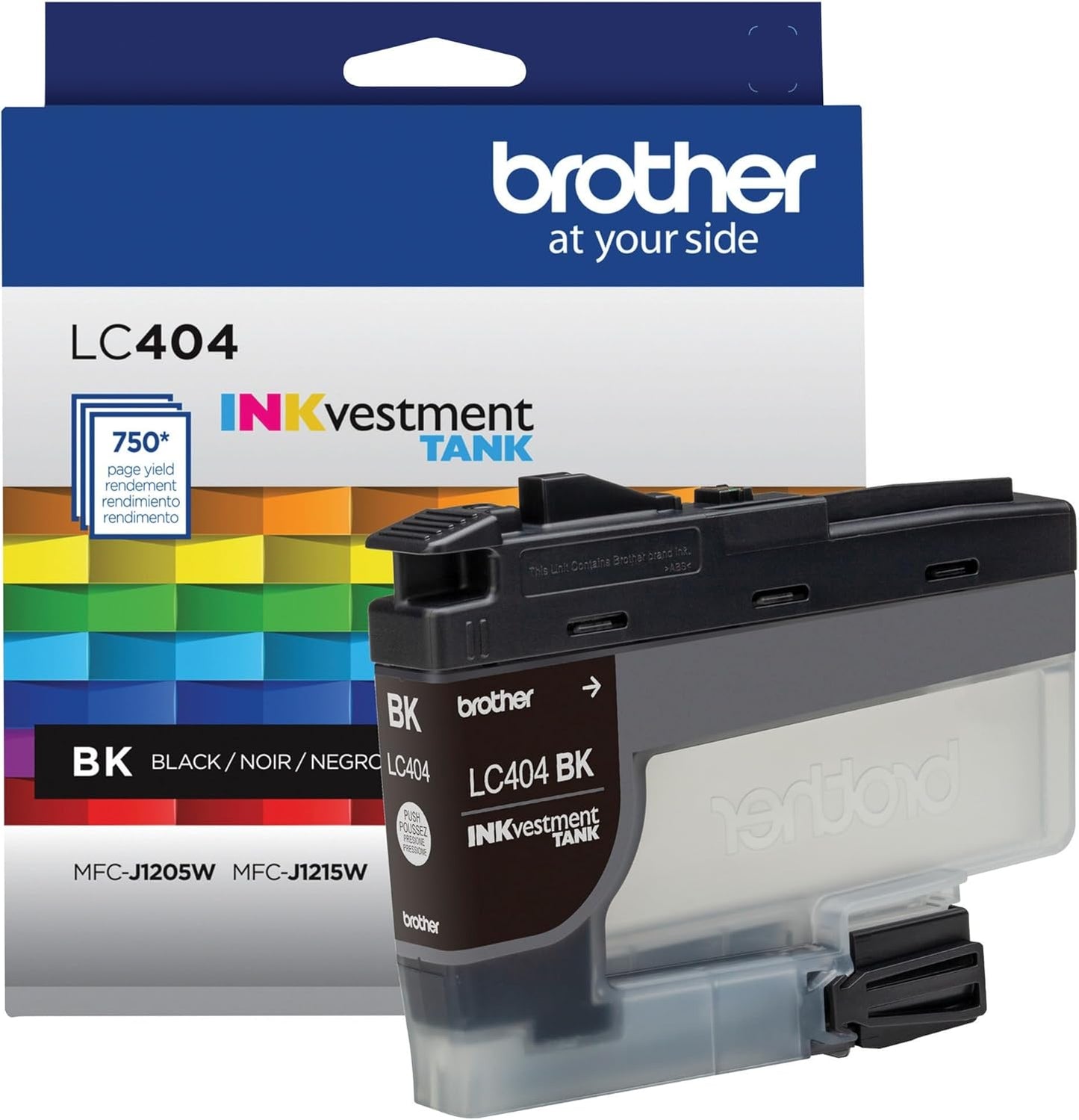 High-Yield Brother LC404BK Black Ink Cartridge - 750 Pages