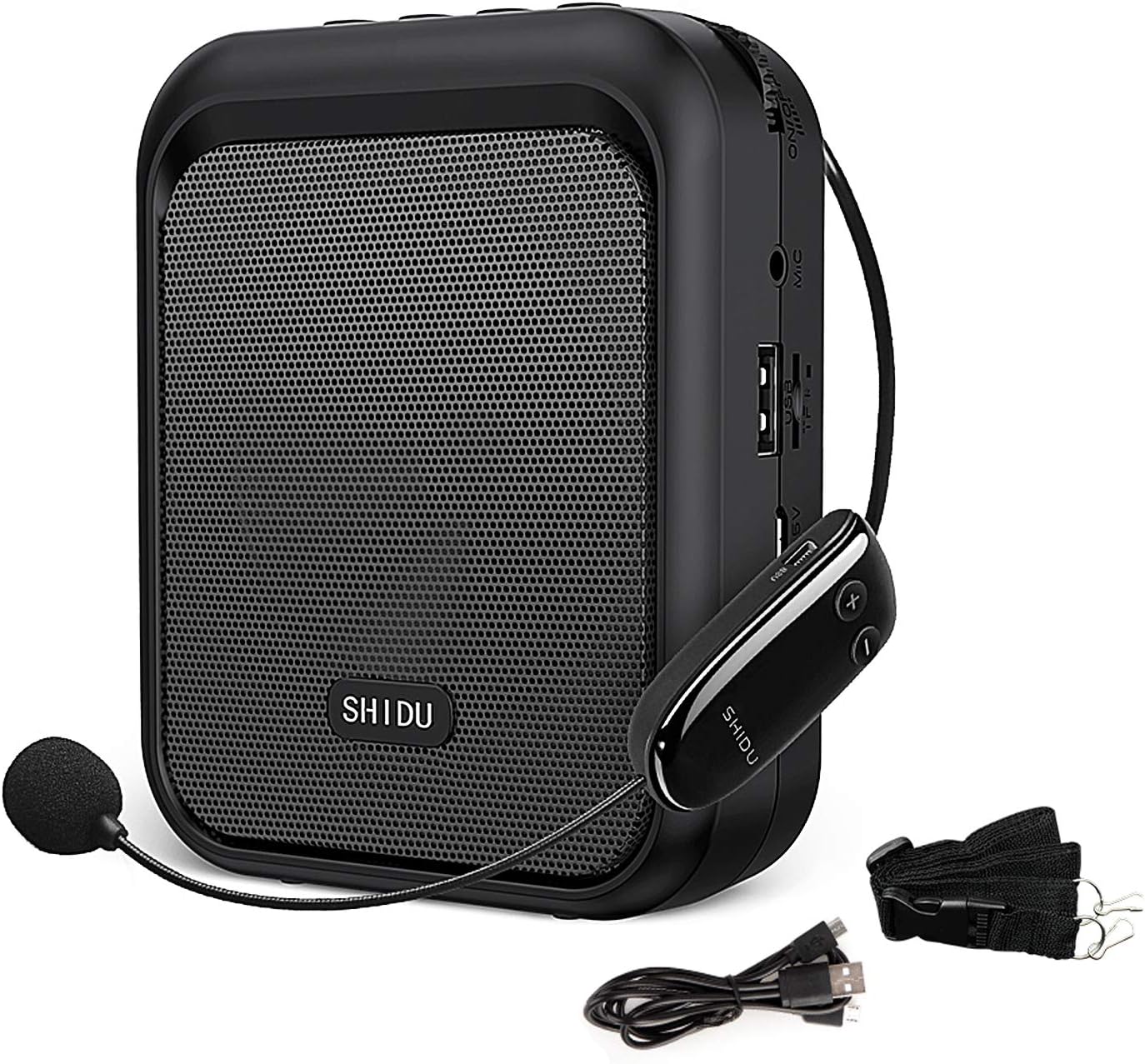 SHIDU Mini Voice Amplifier with UHF Wireless Microphone for Teachers
