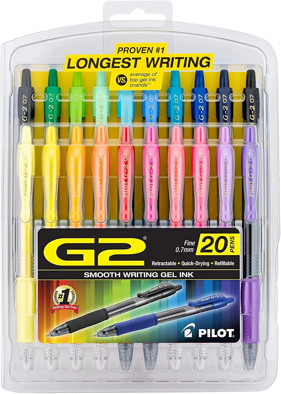 Pilot G2 Premium Gel Pens for Smooth Writing in Assorted Colors