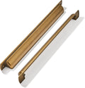 khtumeware 12in Cup Drawer Pulls Antique Brass - Durable Kitchen
