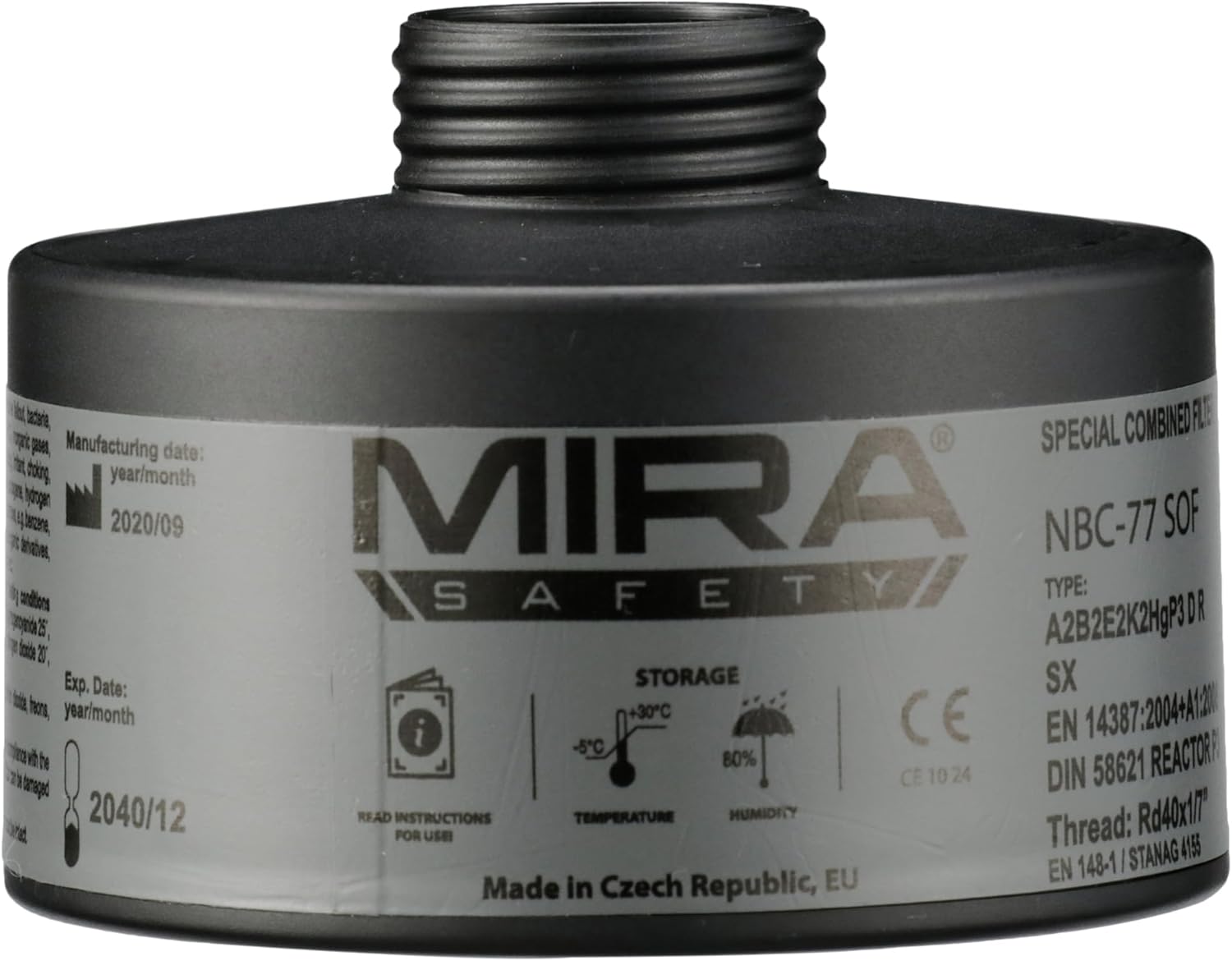 MIRA SAFETY M Gas Mask Filter - Ultimate CBRN Protection