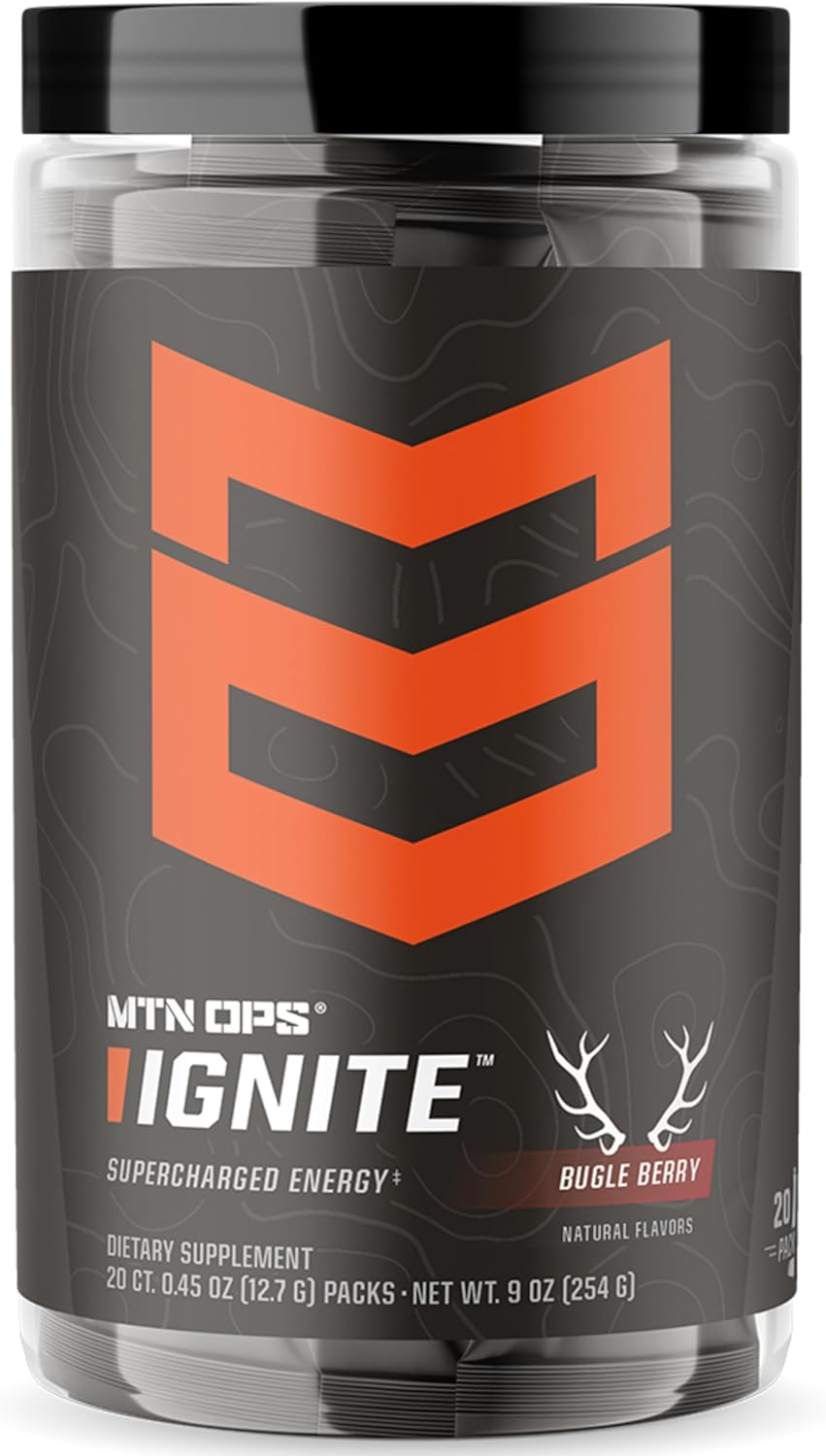 MTN OPS Ignite Trail Packs Energy Drink Powder for Focus