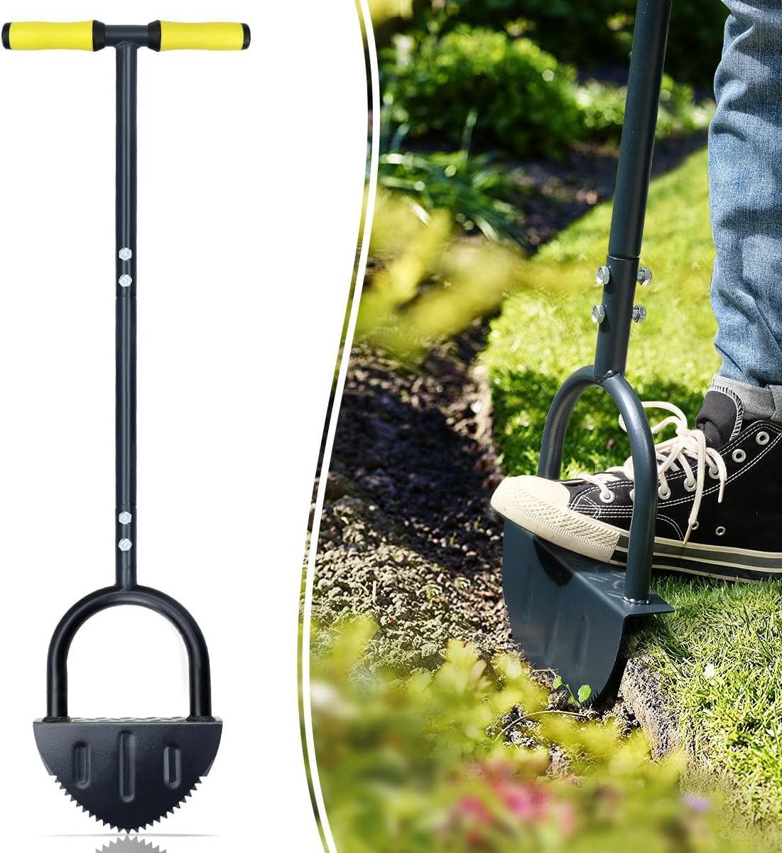 Colwelt Saw-Tooth Edger Lawn Tool for Perfect Garden Borders