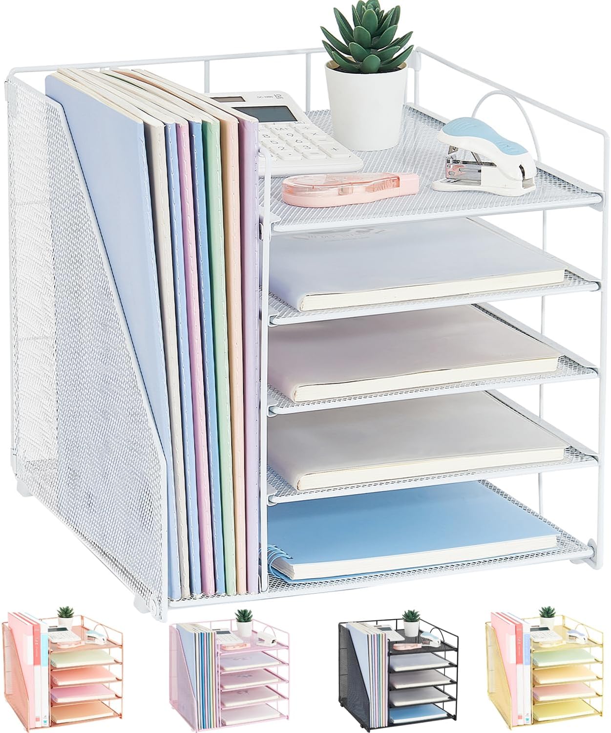 5-Tier Desk Organizer for Efficient Office Space