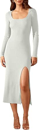 ANRABESS Women's 2023 Fall Long Sleeve Sweater Dress Review