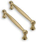 Solid Heavy Duty 5 in Hole Center Champagne Bronze Cabinet Pulls - 10