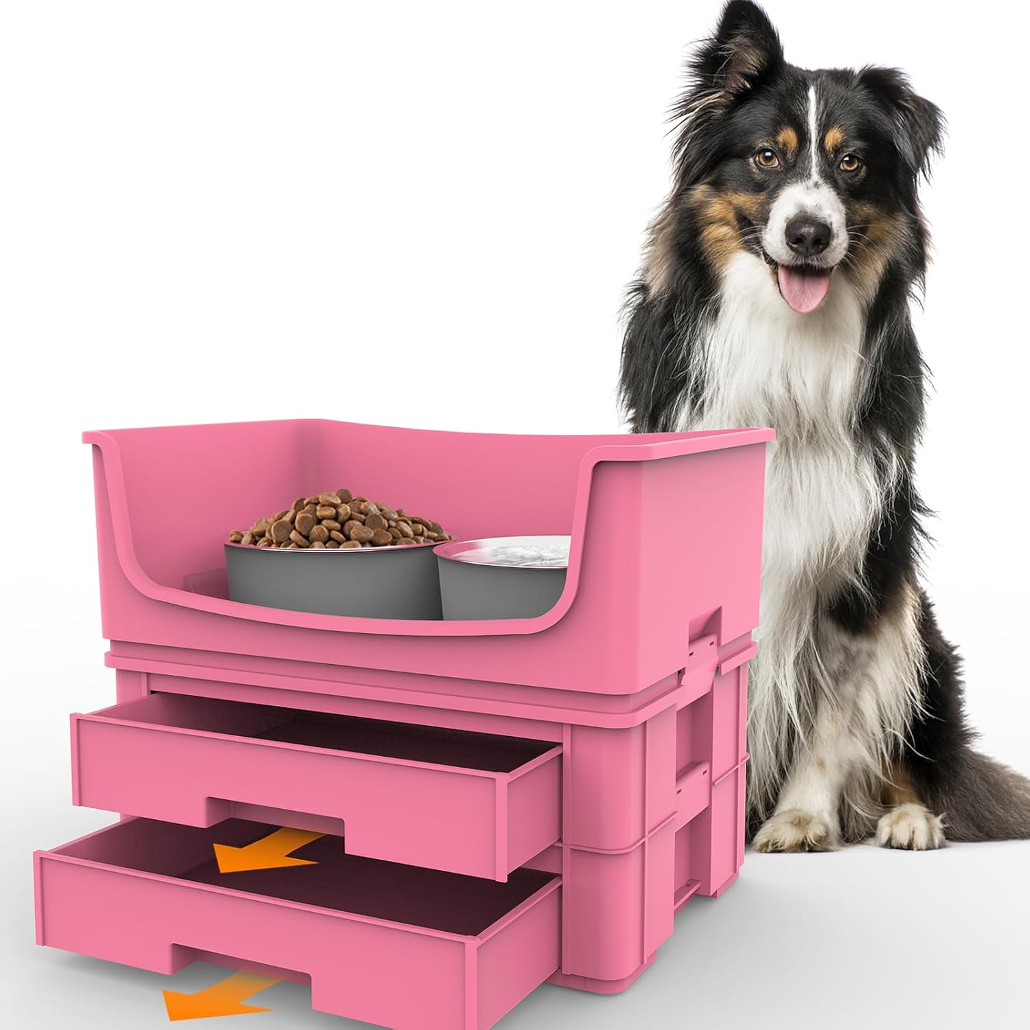 Mess Proof Dog Bowls for Medium and Large Dogs - No Spill Feeder