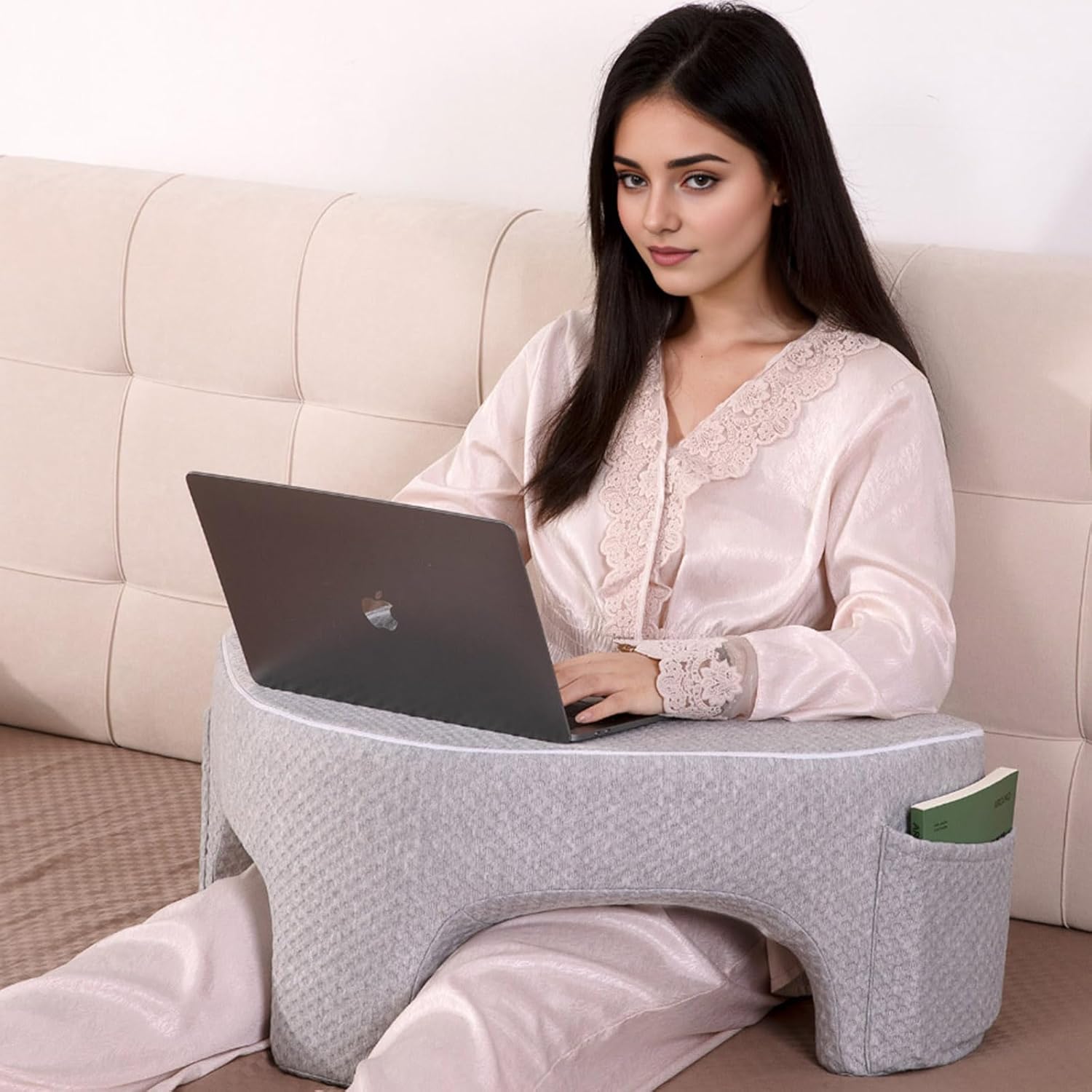 BYMECOST Memory Foam Cozy Lap Pillow