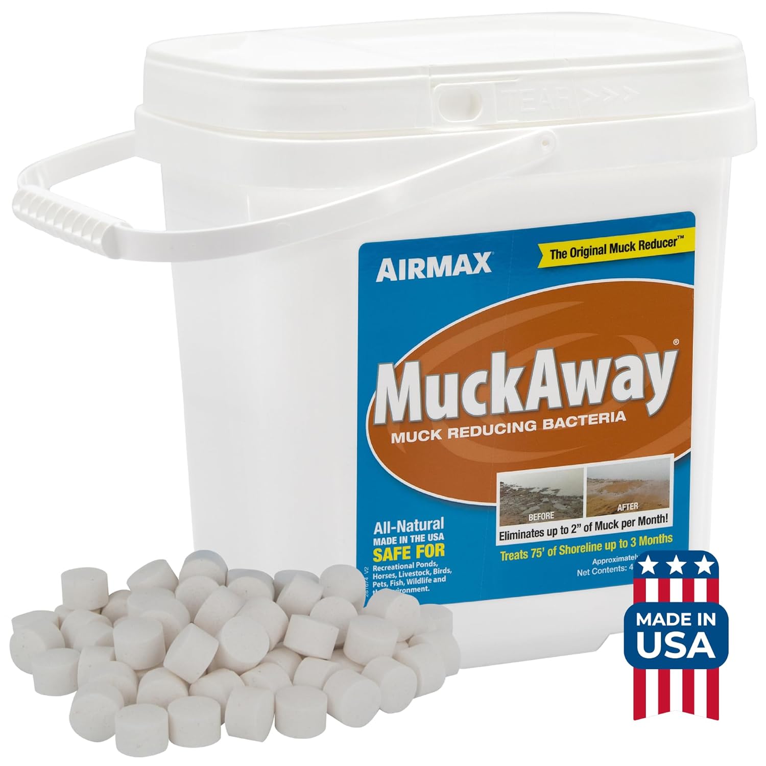 Airmax MuckAway Natural Bacteria for Ponds & Lakes Cleanup