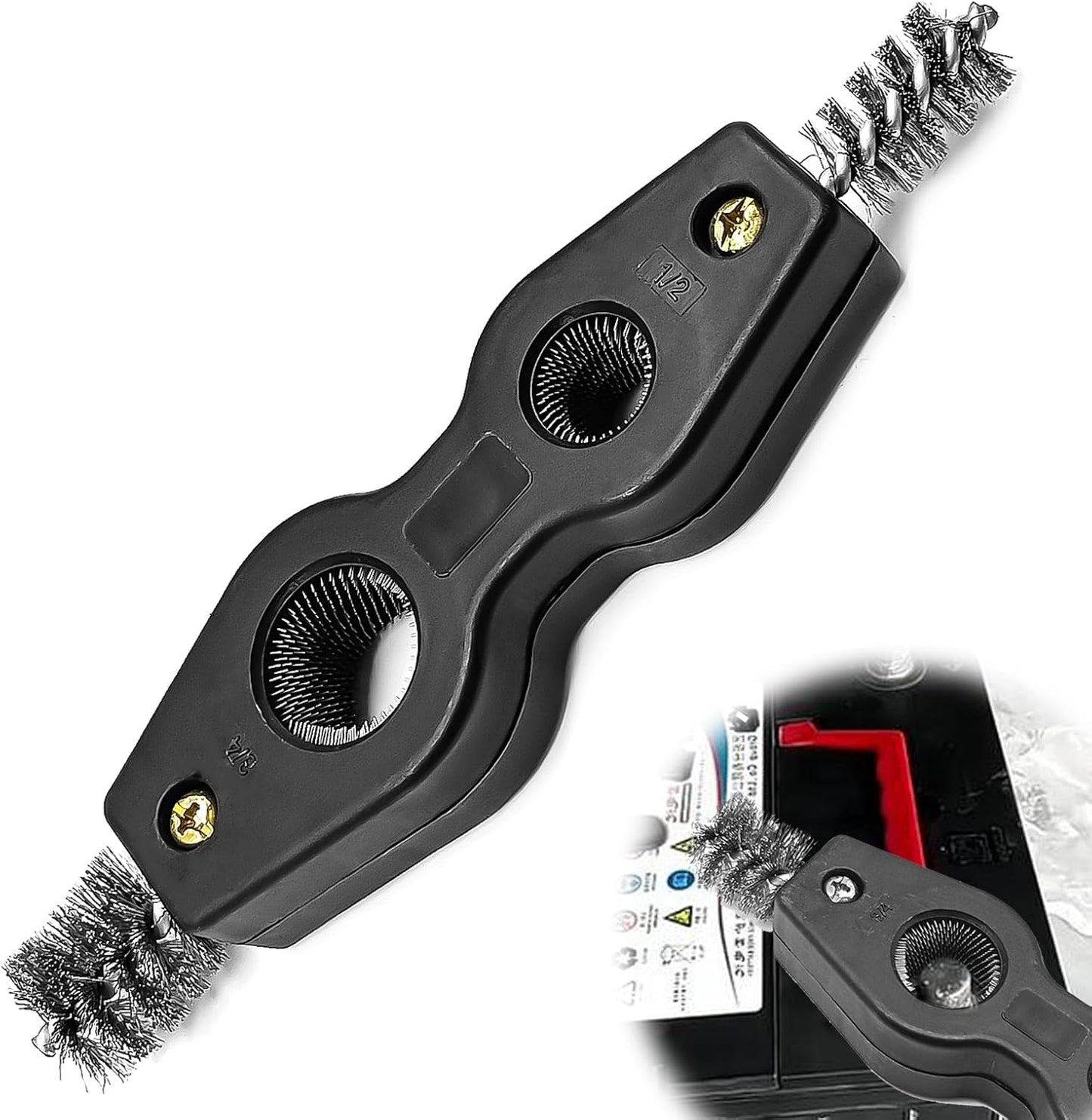 ZOKYUYS 4-in-1 Battery Cleaner: Anti-Corrosion, Universal Tool