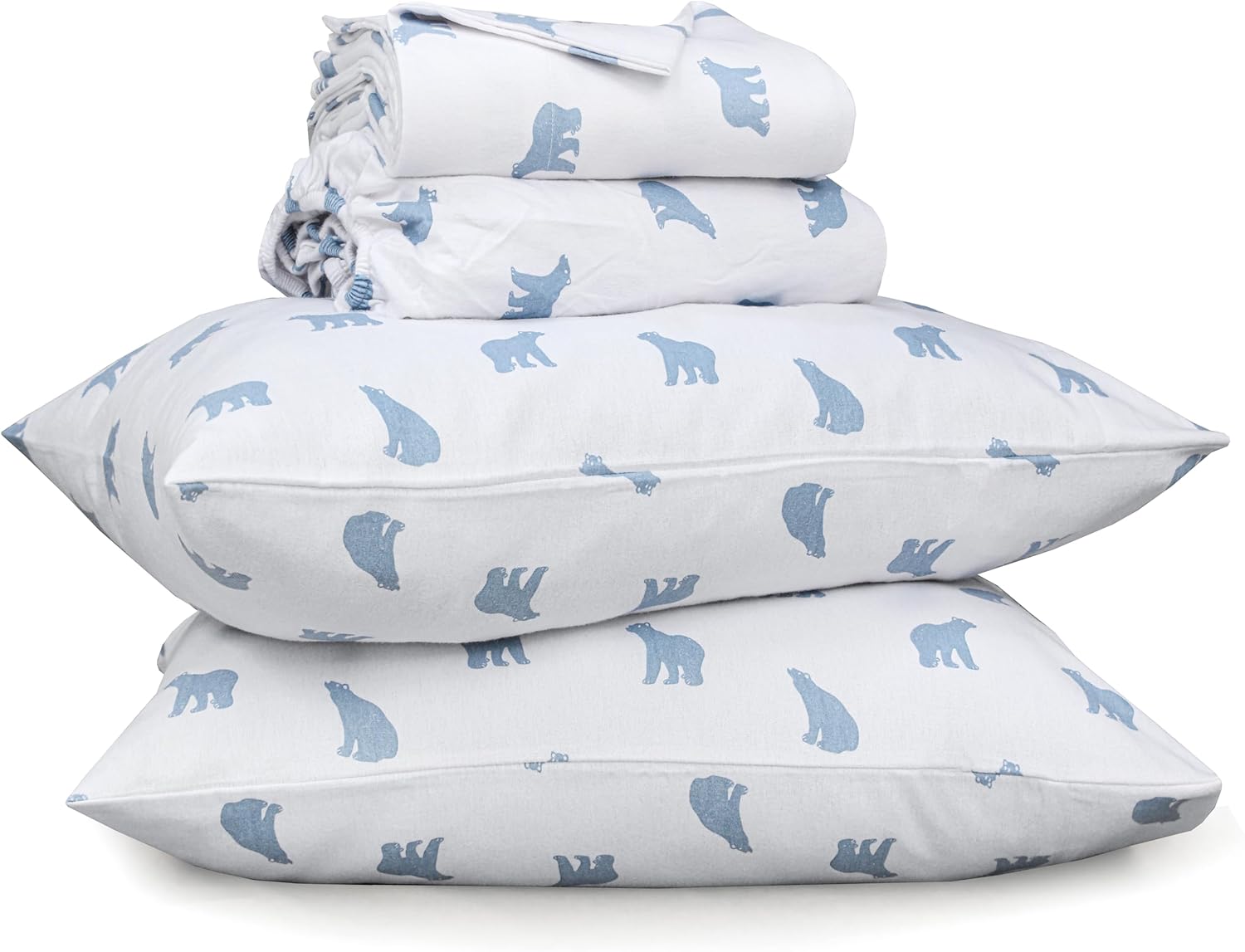 RUVANTI Flannel Sheets Set for California King - Cozy Comfort