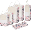 Packing Cubes for Women & Kids - Narwey 6 Set Compression Organizers