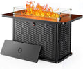 43-Inch Rectangular Propane Fire Pit Table - 60,000 BTU Heat