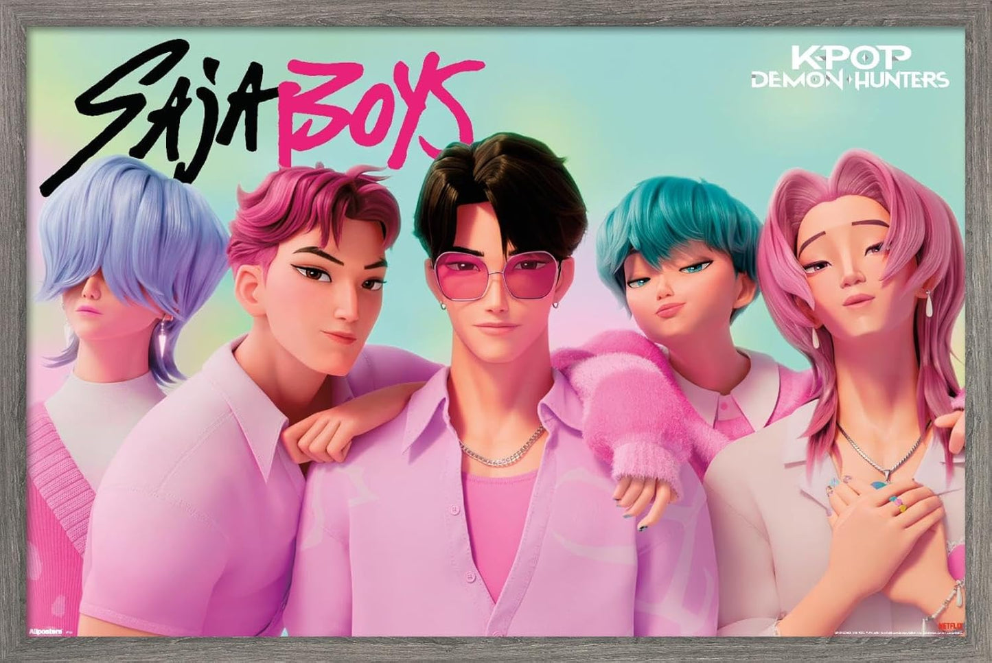 Netflix KPop Demon Hunters Saja Boys Wall Poster for Any Room