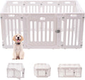 Dog Playpen with Door 10-Panel 25.5in H - Easy Assembly & Secure
