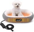 Indoor Heated Cat Bed - Cozy Heated Pet Bed with Timer and Temp