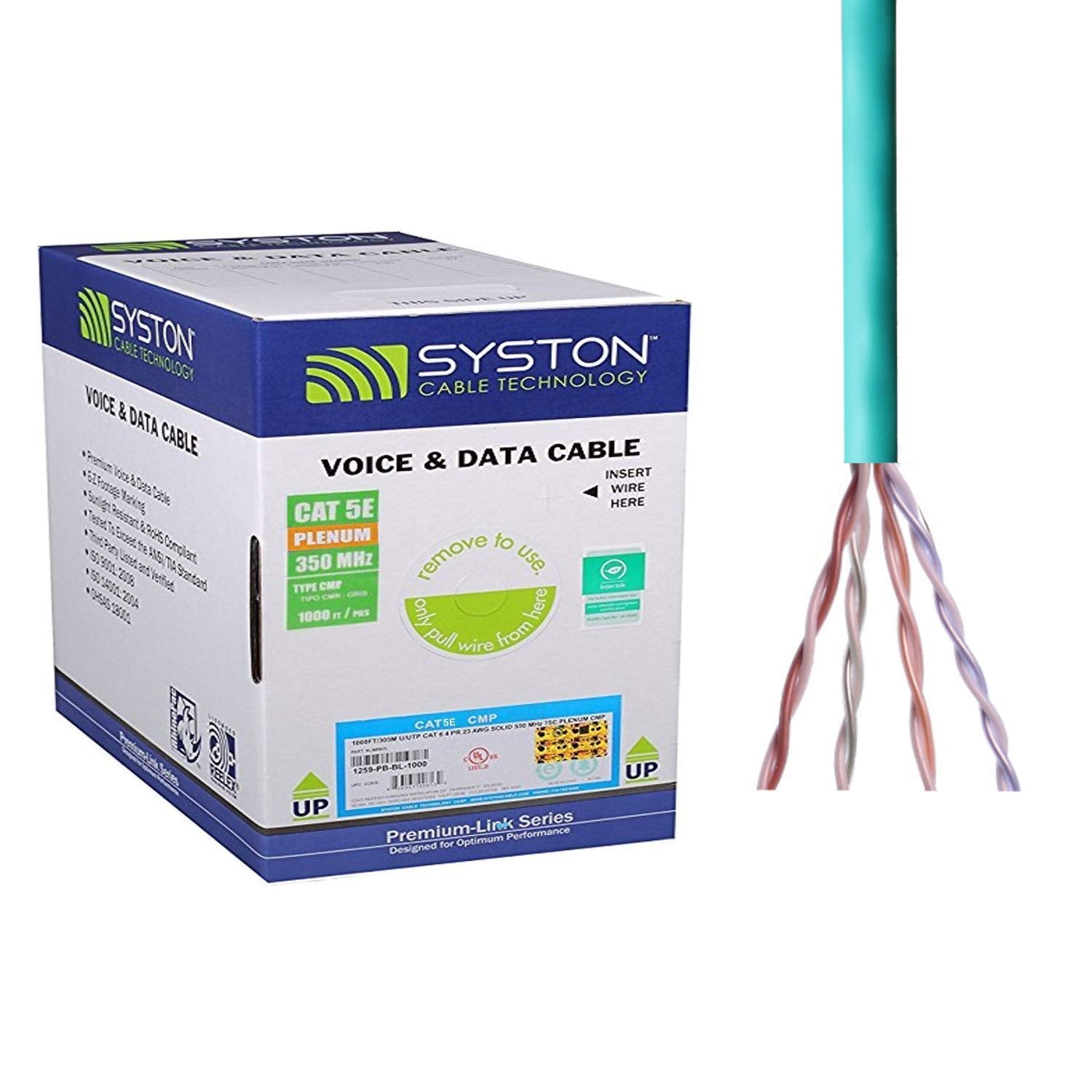 Cat 5e Ethernet Network Cable - 1000 ft for High-Speed Networking