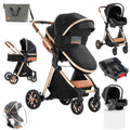 3 in 1 Baby Stroller Travel System Combo Set - Reversible Infant Pram