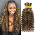 Human Braiding Hair 150g 14 in 6 Bundles Pack - Boho Deep Wave