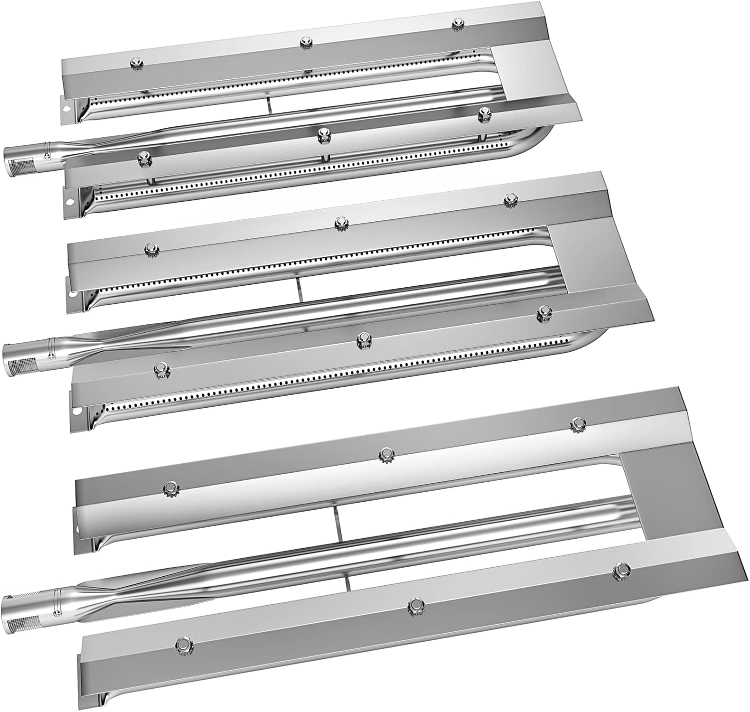 Premium Stainless Steel Grill Burners Pack - VEVOR