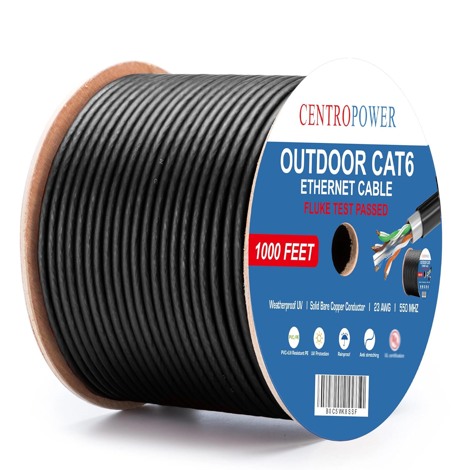 Outdoor Direct Burial Cat 6 Ethernet Cable for Reliable Connectivity
