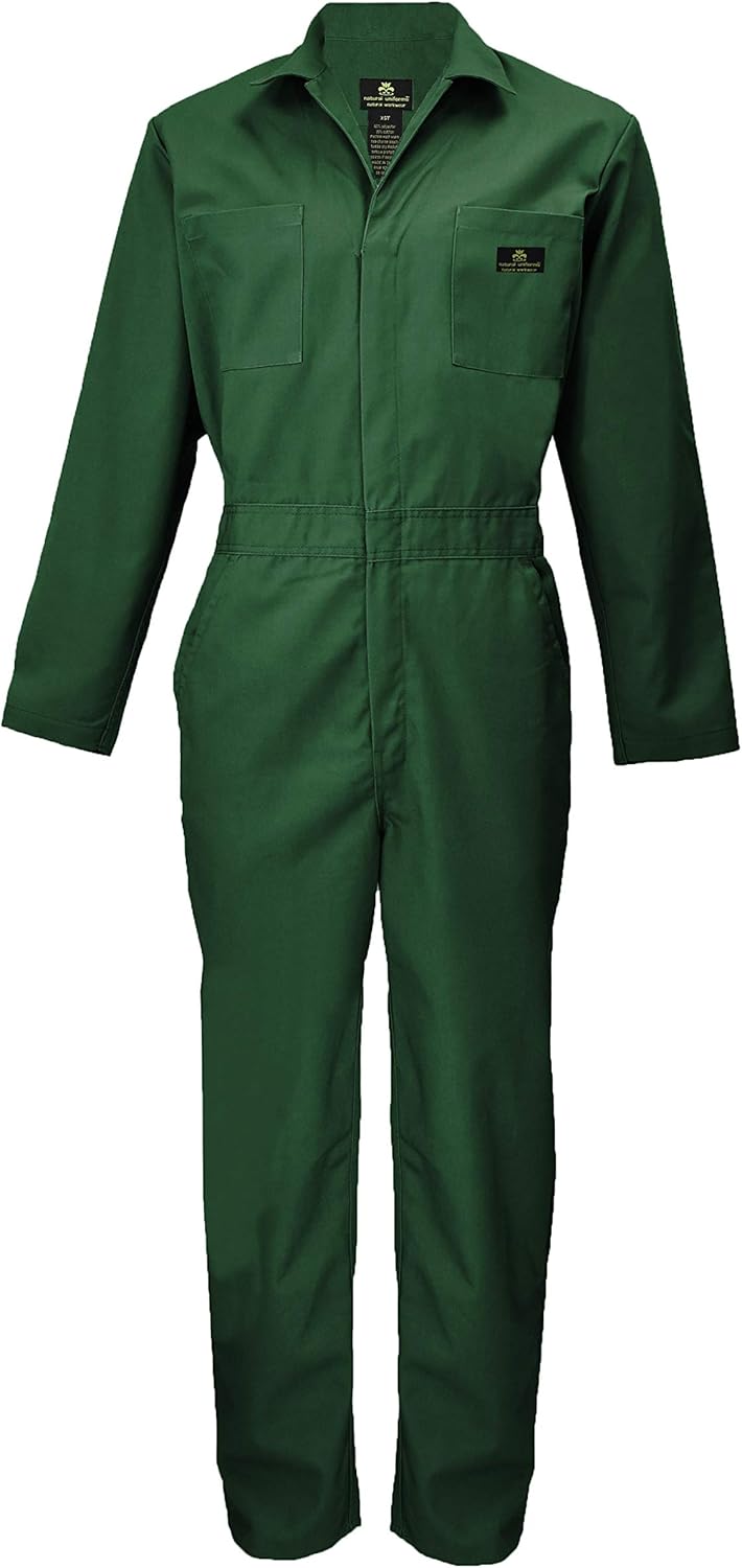 Natural Uniforms Mens Long Sleeve Zip Up Twill Coverall Review