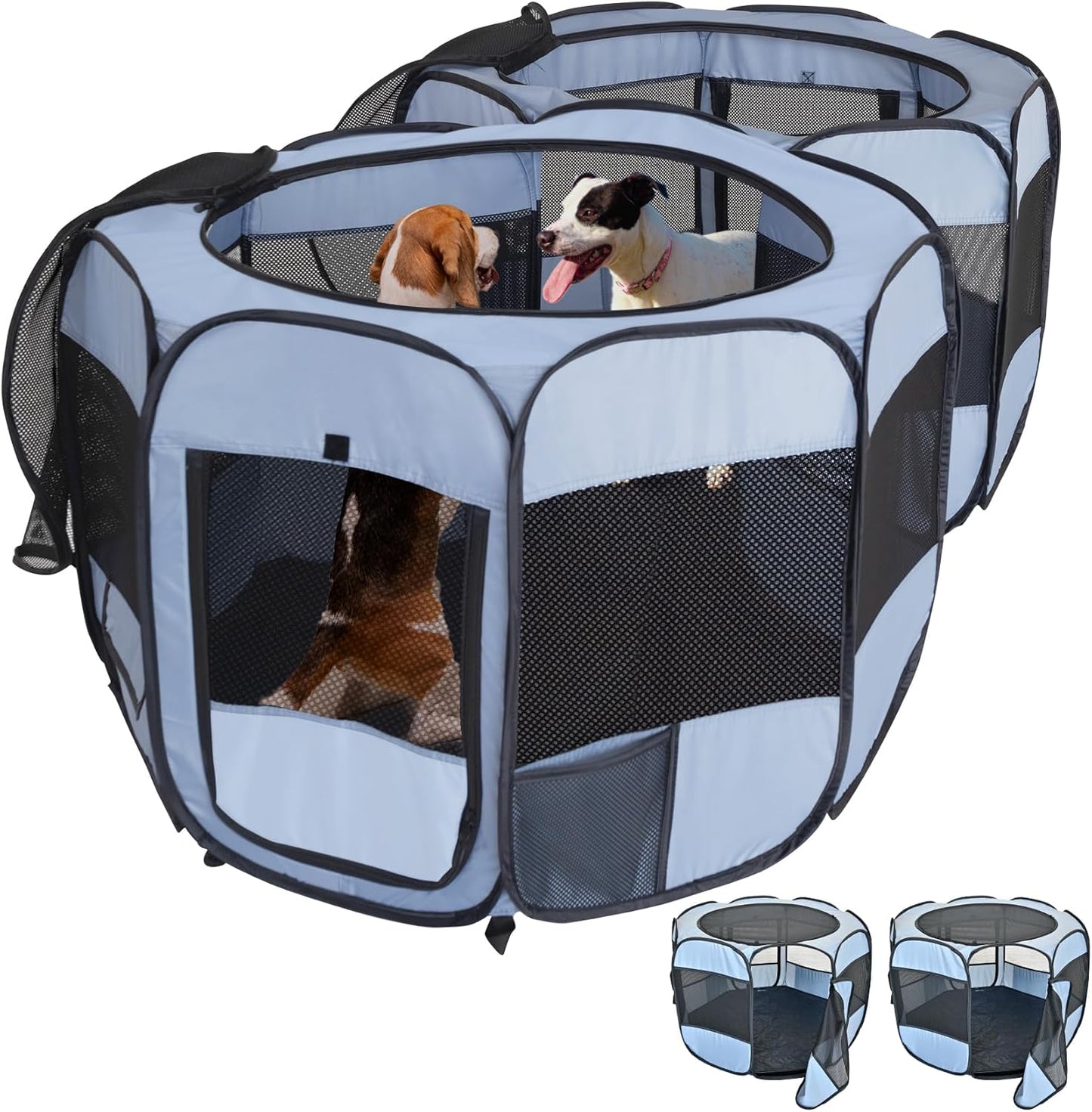 2-in-1 XLarge Cat Playpen for Indoor and Outdoor Use