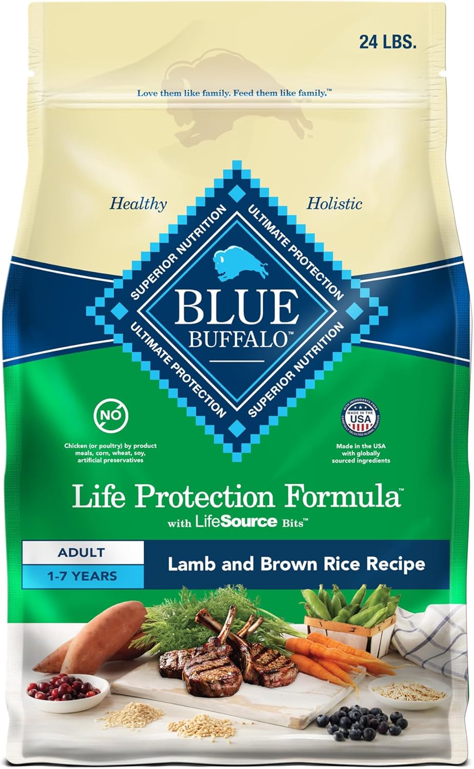 BLUE BUFFALO Life Protection Formula Dry Dog Food for Strong Muscles