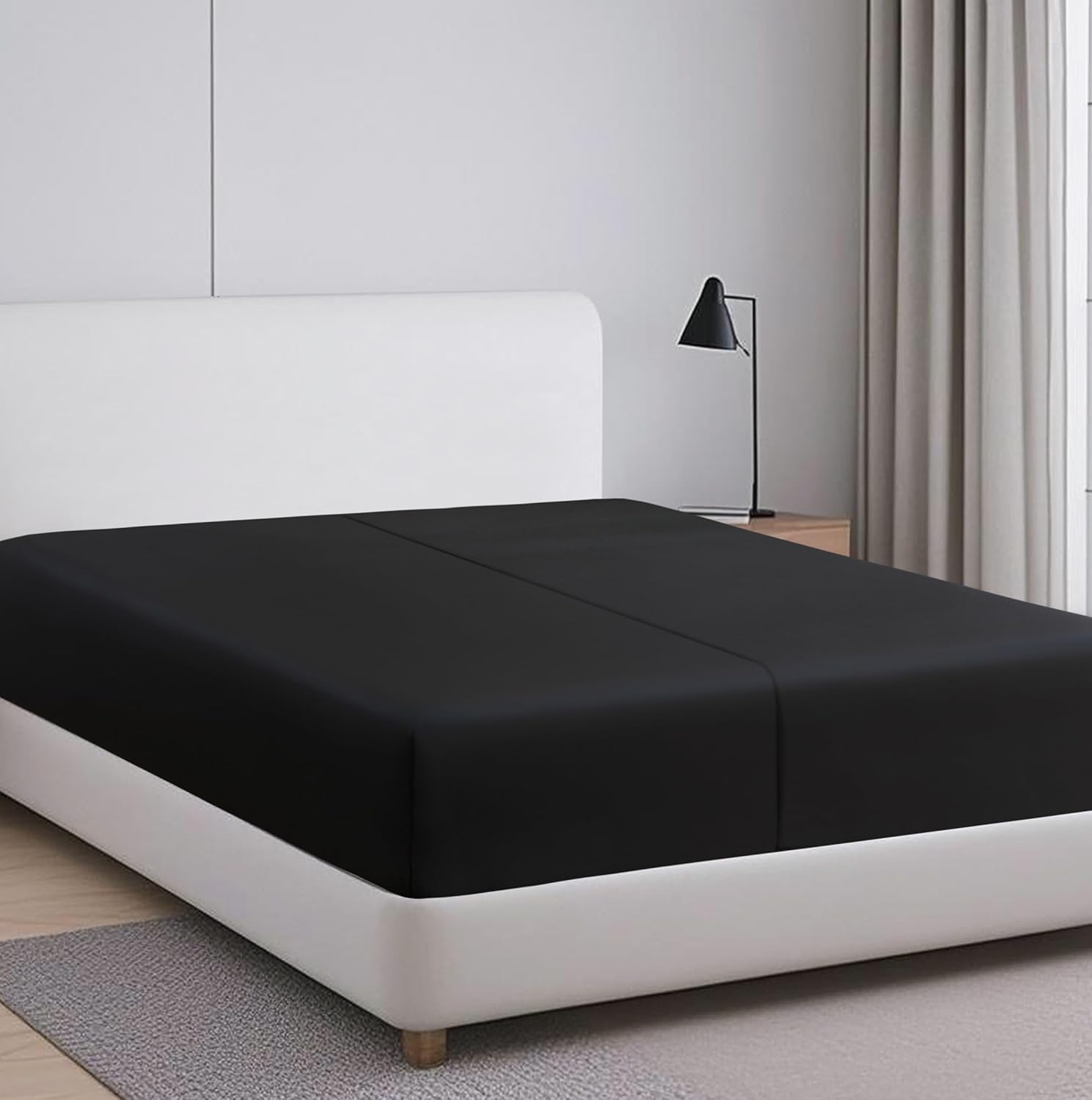 100% Egyptian Cotton Fitted Sheet TwinXL Size for Ultimate Comfort