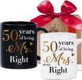 50th Anniversary Gift: Mr Right/Mrs Always Right Mug Set