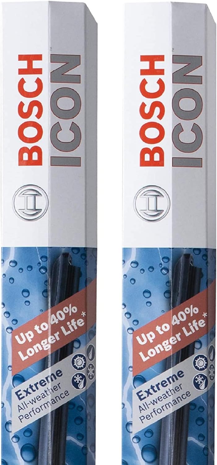 BOSCH ICON Beam Wiper Blades Set of 2 for Optimal Visibility