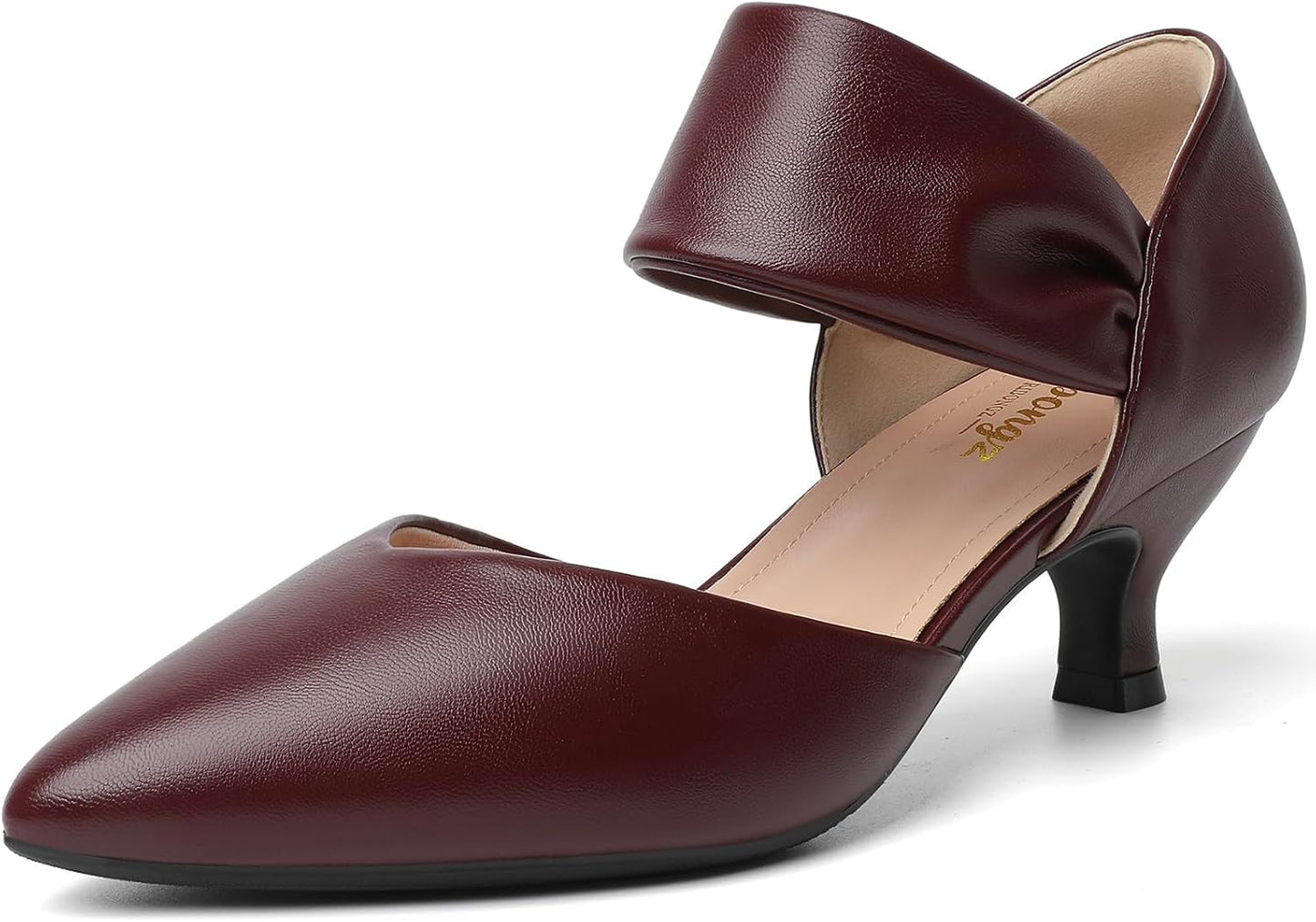 RIBONGZ Kitten Heels for Women: Comfortable Low Heels Style