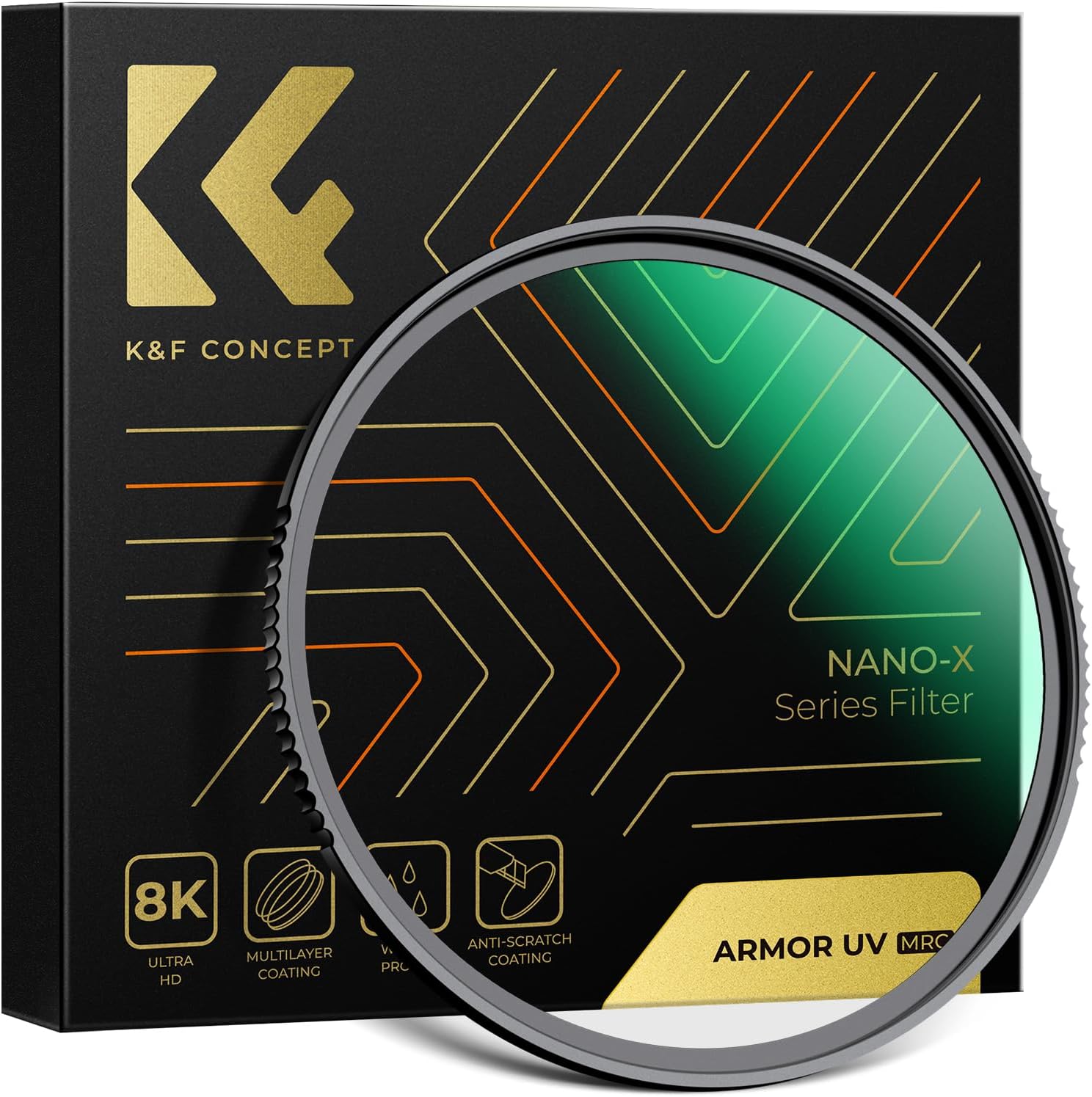 K&F CONCEPT 37mm Explosive-Proof MCUV Lens Protection Filter