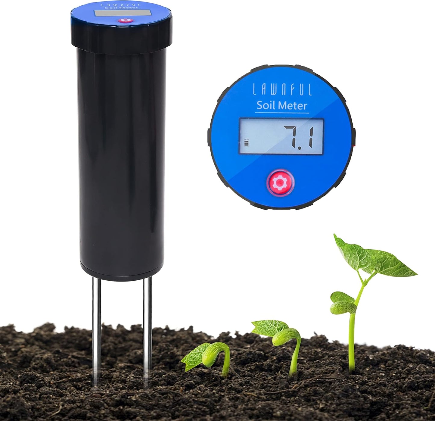 Digital Soil pH Meter for Accurate Gardening and Lawn Care
