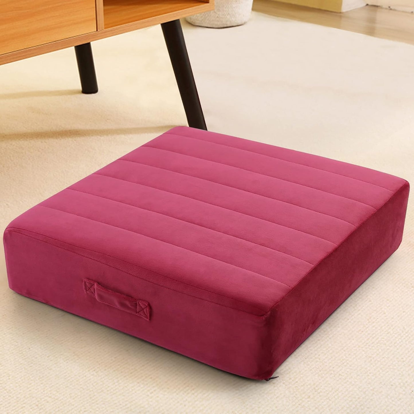 MeMoreCool Large Square Floor Pillow for Adults and Kids Seating