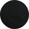 Ambiant Pet Friendly Solid Color Area Rug Black 4ft Round - Soft