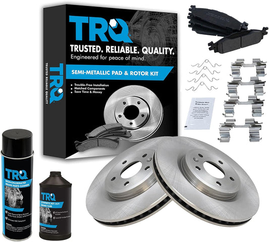 TRQ Front Brake Pad & Rotor Kit for 2011-2019 Ford Explorer