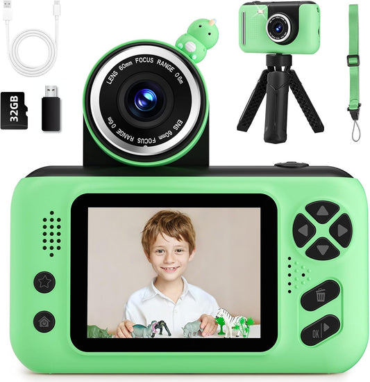 Kids Vlogging Camera with 32GB SD Card - Fun Gift for Boys!