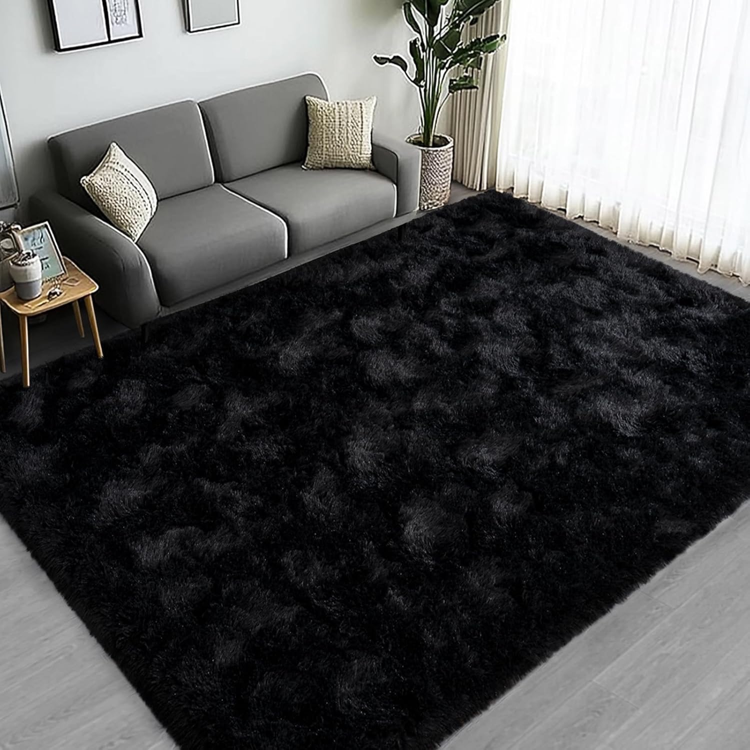 Large Area Rugs for Living Room Bedroom, 10x14 Feet Soft Shag