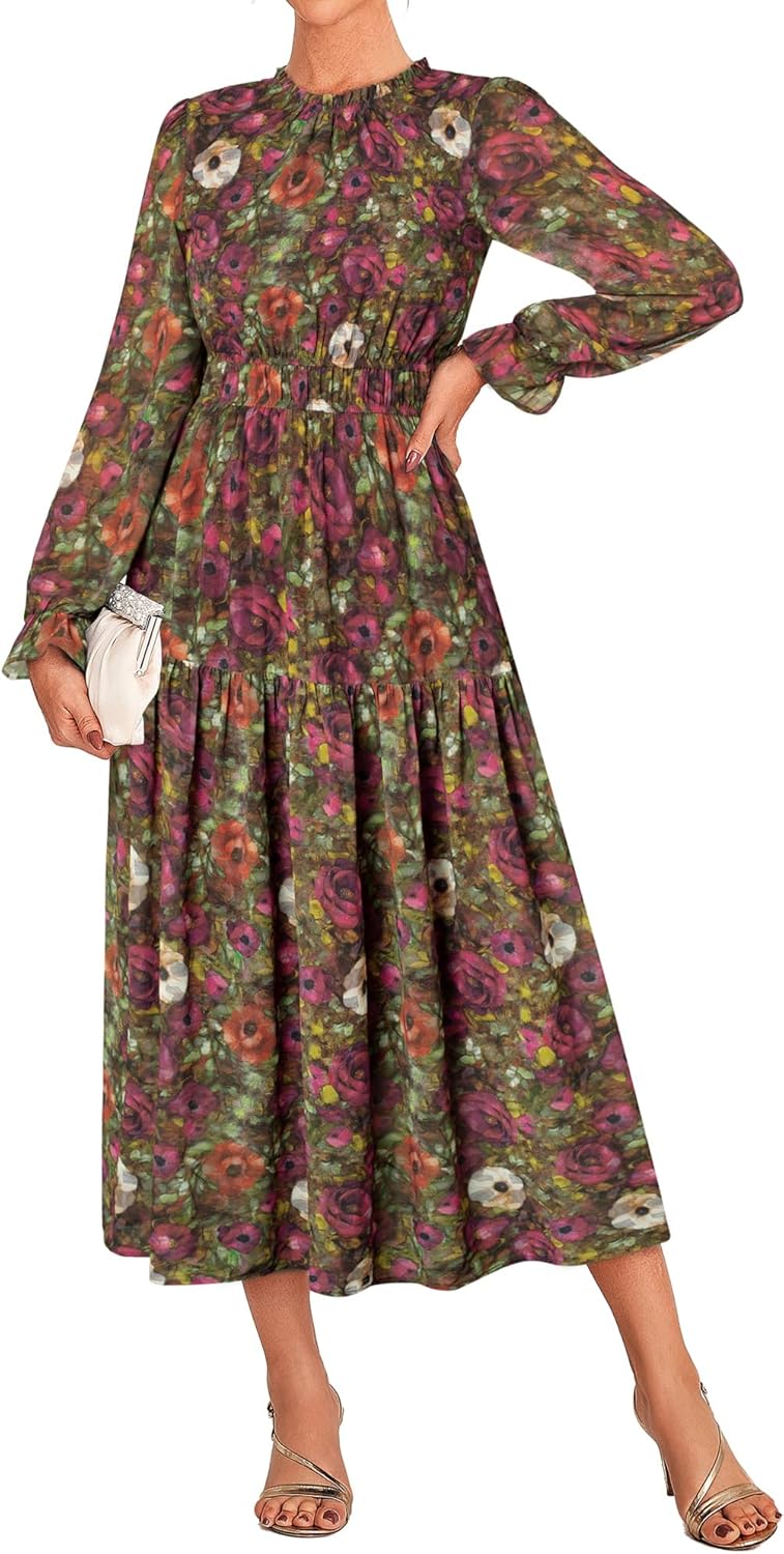 Grace Karin Women's Long Sleeve Maxi Dress for Weddings & More