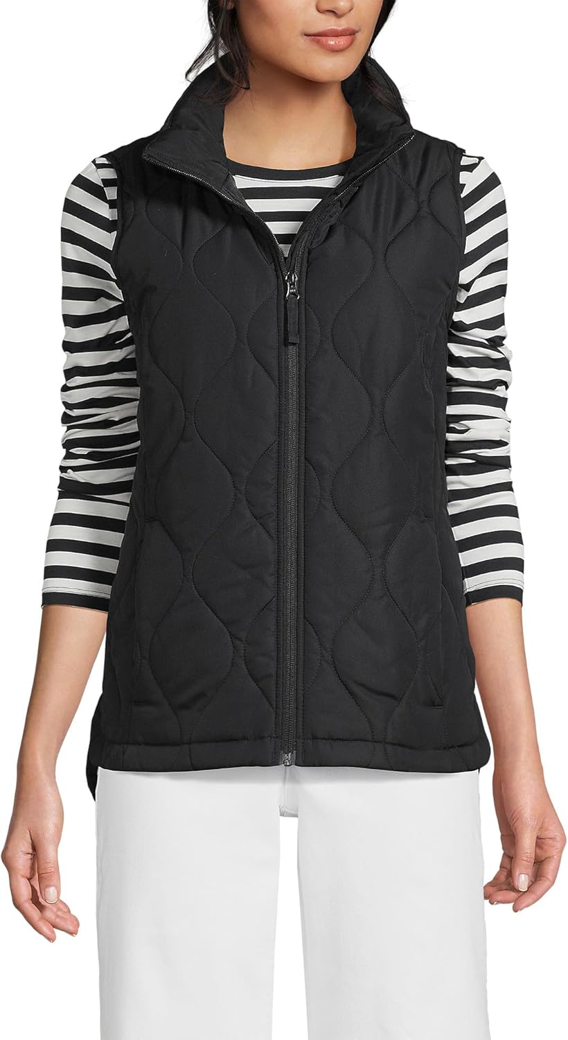 Lands' End FeatherFree Insulated Vest for Cozy Warmth and Style
