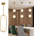 Modern Pendant Lighting Mid Century Globe Pendant Light - Brushed Gold