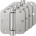 4 Pack Self Closing Door Hinges 3.5 in Spring Loaded - Auto Close