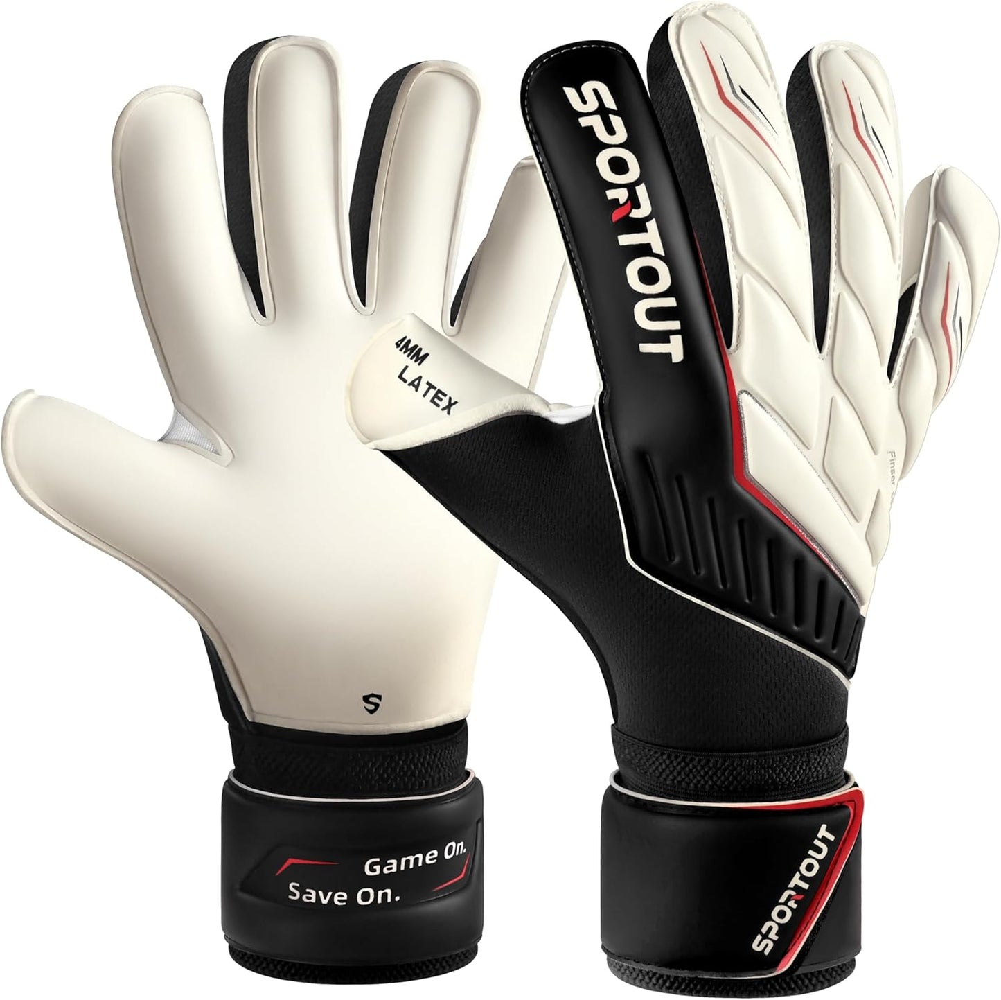 Sportout Goalie Gloves for Youth and Adults with Strong Grip