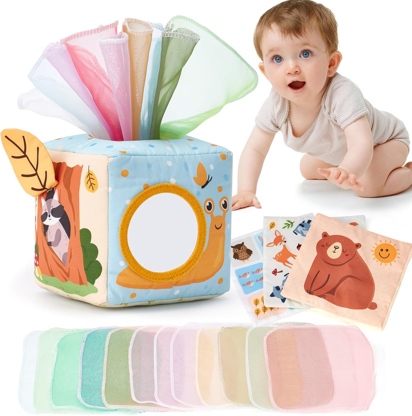 Montessori Baby Tissue Box Toy 