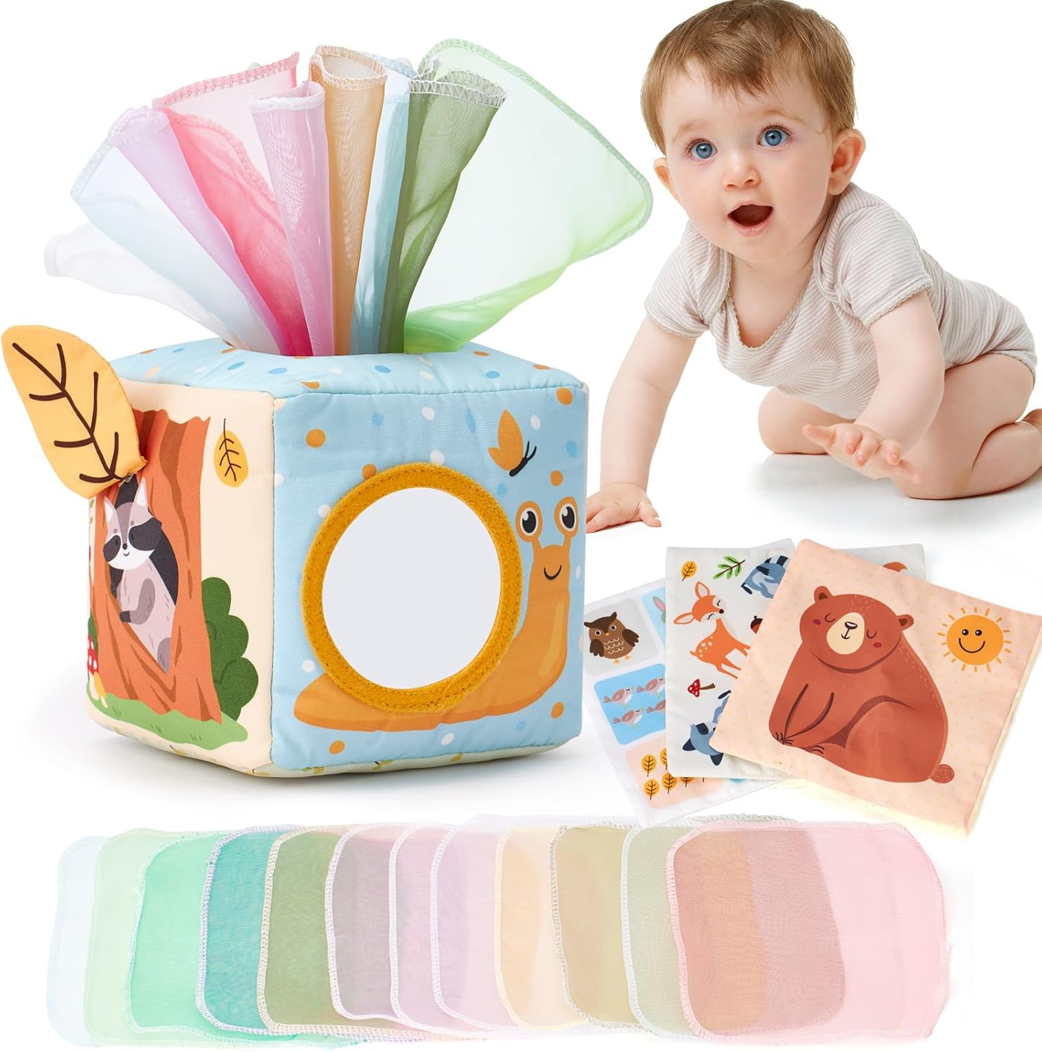 Montessori Baby Tissue Box Toy 