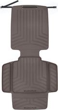 Child Car Seat Protector with Back Cocoa - Durable Seat Shield